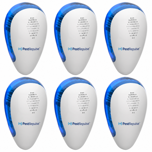 Six PestRepulse branded plug-in ultrasonic pest repellers