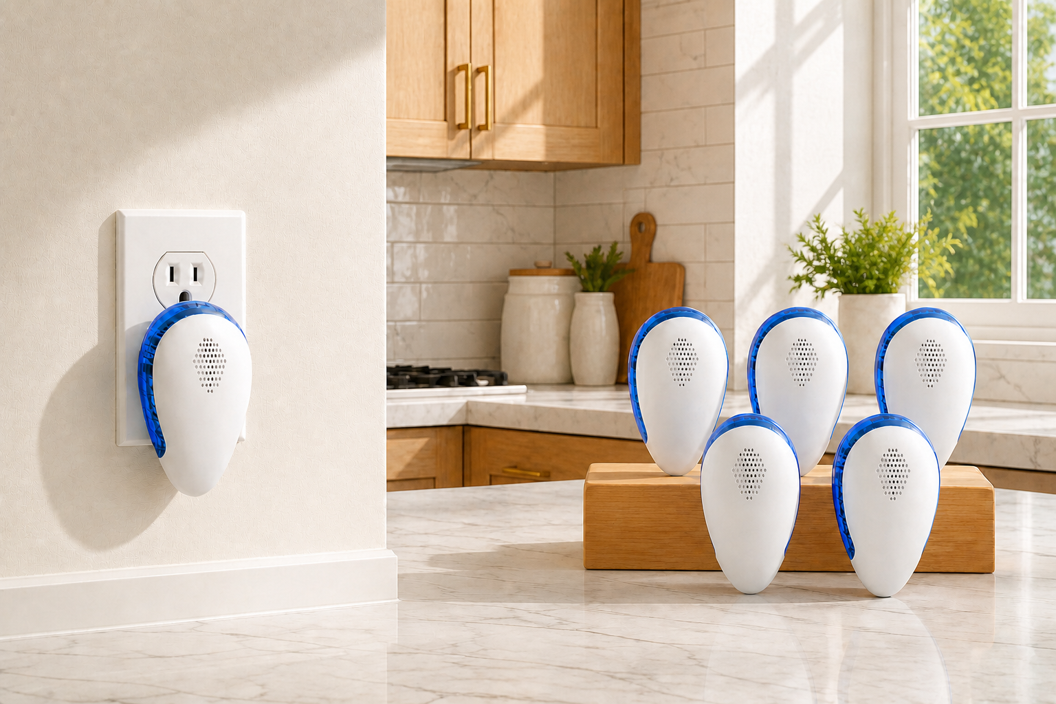 PestRepulse six-pack arranged for multi-room home coverage